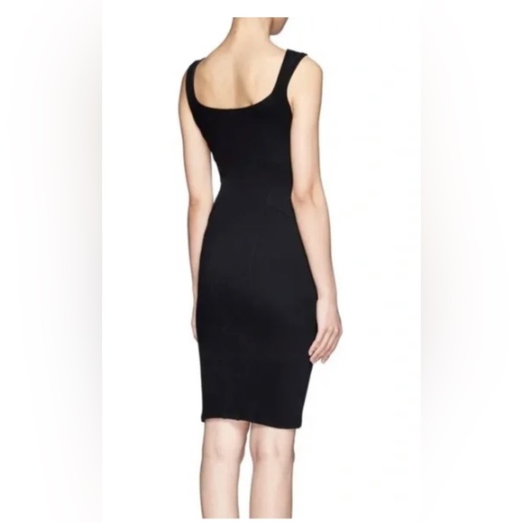 Helmet Lang Front Cut Out Mini Dress - Picture 4 of 12